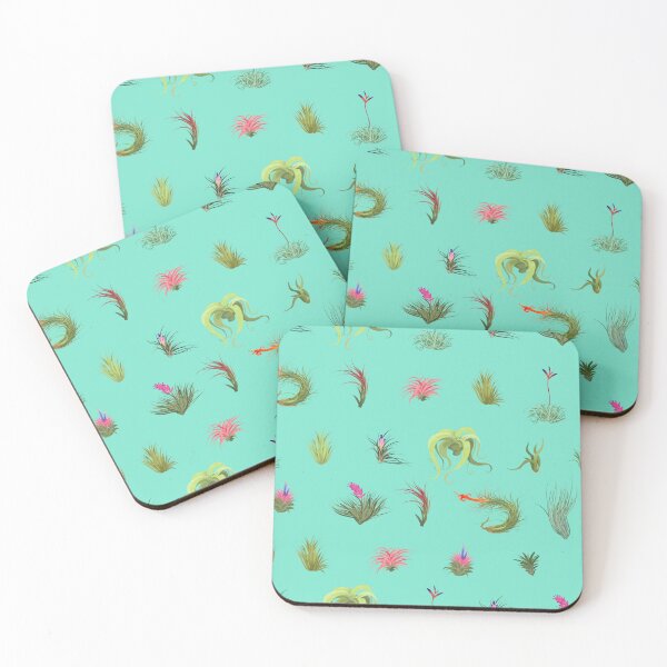 Item preview, Airplant Repeating Pattern Refreshed mint green bg designed and sold by Maysoulrose.