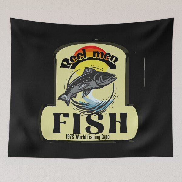 Item preview, Retro Fishing Slogan designed and sold by ParadisePalace.
