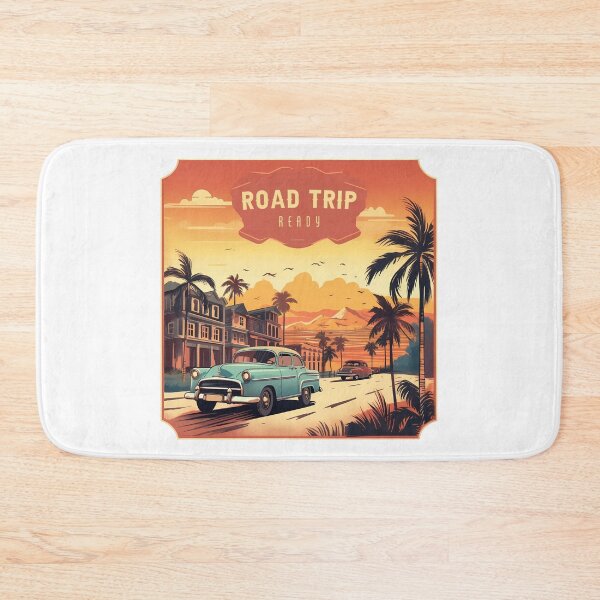 Item preview, Cruisin' Memories: Vintage Car Driving with Palm Trees | Road Trip Ready designed and sold by BNCH44.