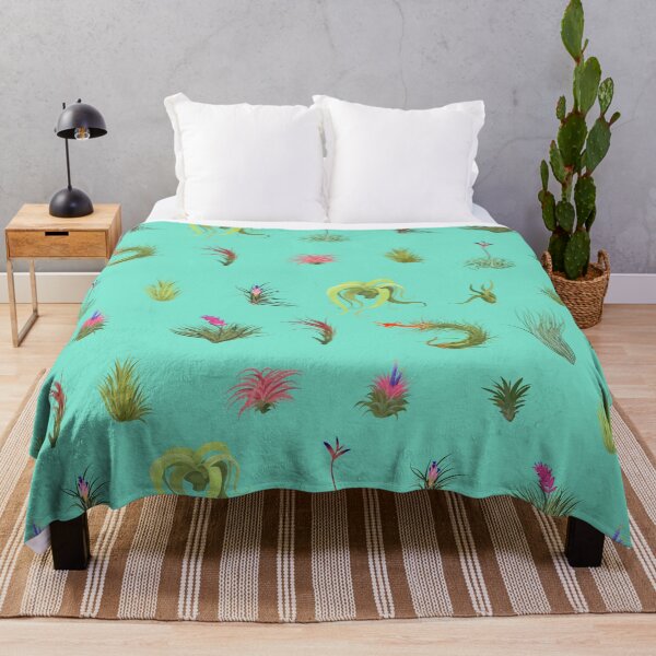 Item preview, Airplant Repeating Pattern Refreshed mint green bg designed and sold by Maysoulrose.