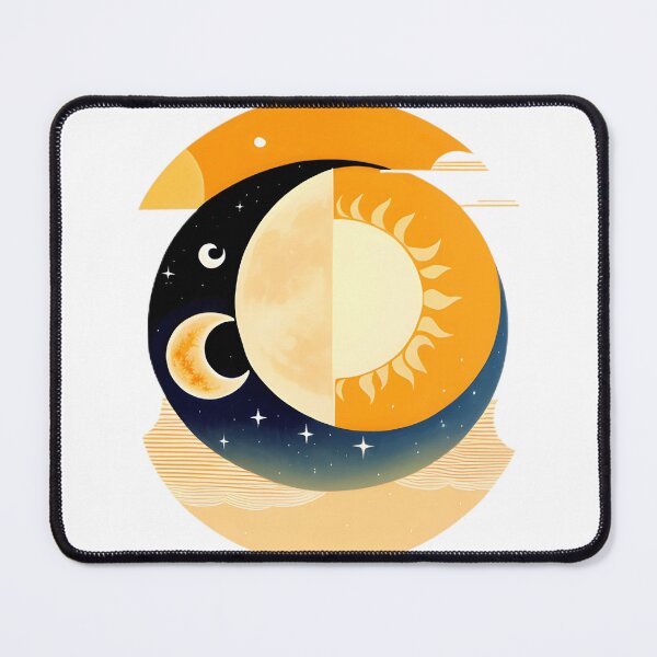 Item preview, Sun and Moon Celestial Bohemian Art designed and sold by hyggefolkart.