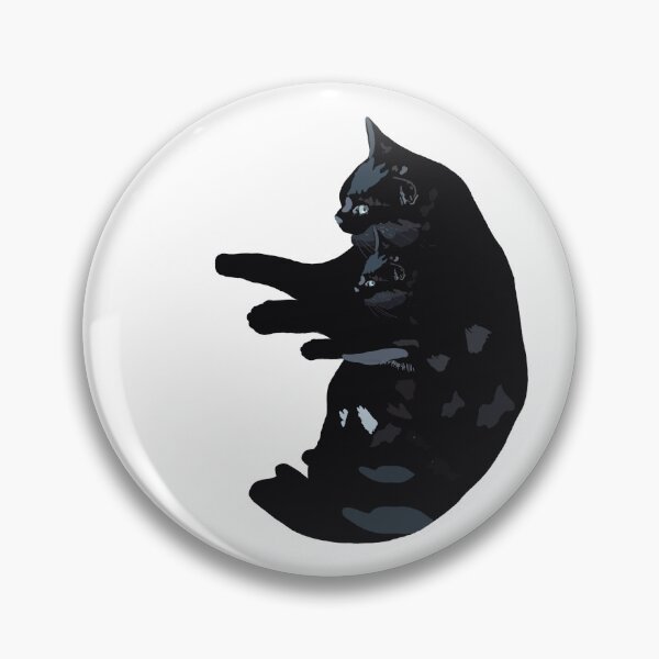 Item preview, double black cats elongated designed and sold by Jaennot.