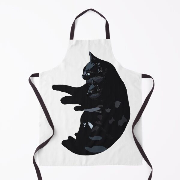 Item preview, double black cats elongated designed and sold by Jaennot.