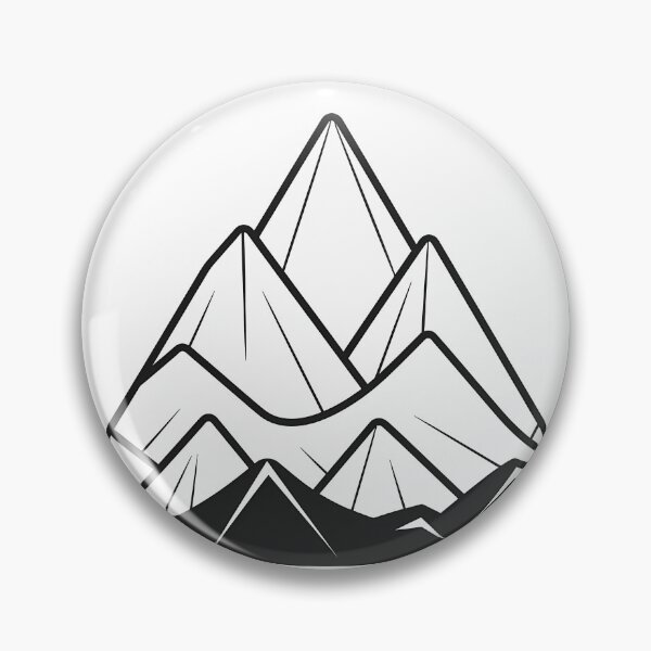 Artikelvorschau, Geometrisches minimalistisches Bergdesign entworfen und verkauft von FrostedPeaks.