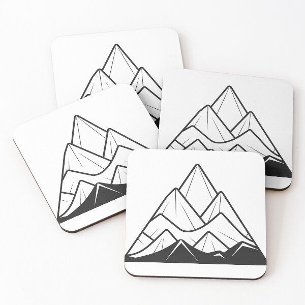 Item preview, Geometric Minimalist Mountain Design designed and sold by FrostedPeaks.