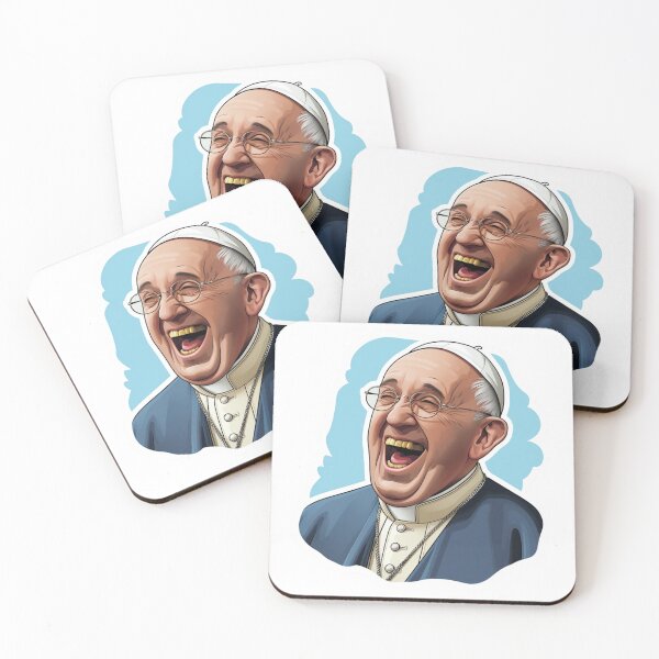 Item preview, Pope Francis laughing designed and sold by ISBrunning.