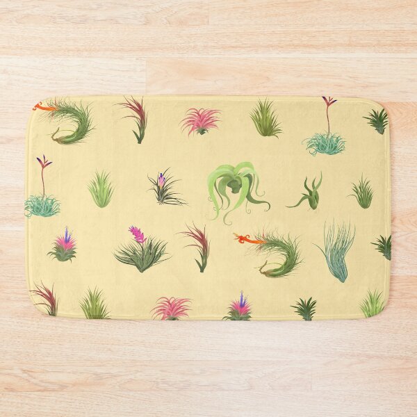 Item preview, Airplant Repeating Pattern Refreshed pale yellow bg designed and sold by Maysoulrose.