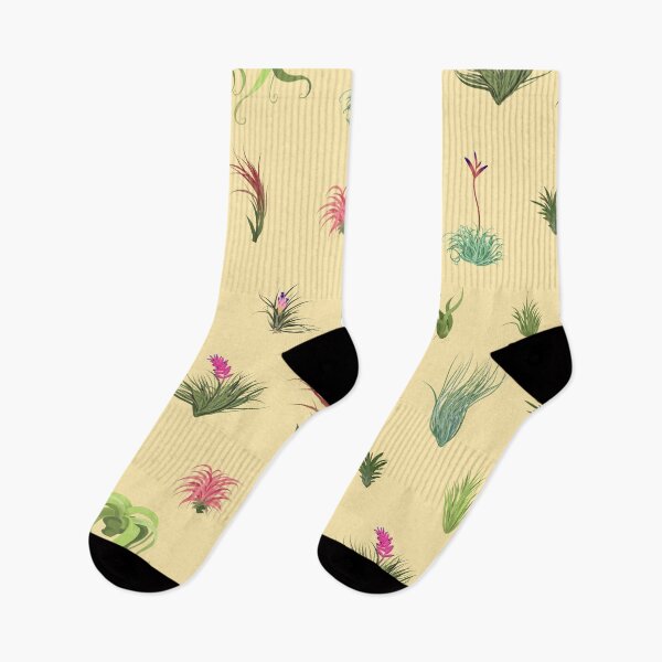Item preview, Airplant Repeating Pattern Refreshed pale yellow bg designed and sold by Maysoulrose.