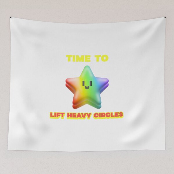 Item preview, TIME TO LIFT HEAVY CIRCLES - gym theraphy graphic designed and sold by Cali-Power.