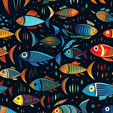 Artwork thumbnail, Fish Pattern by excelente