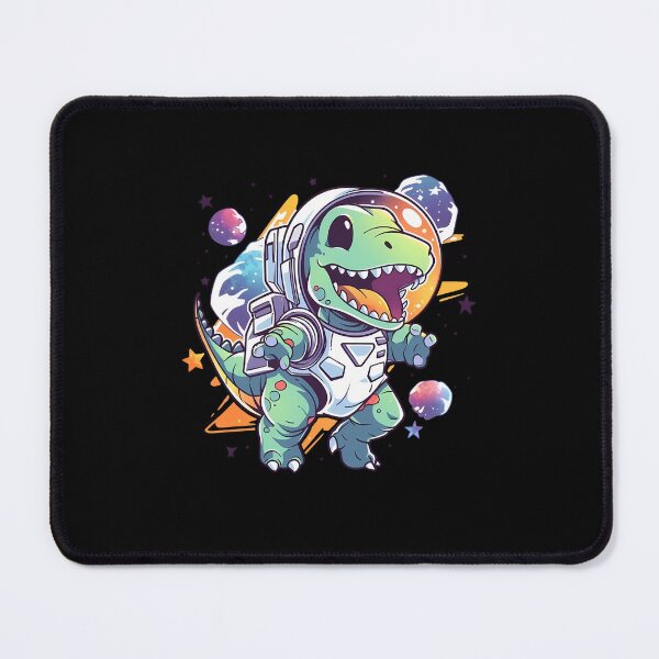 Artikelvorschau, Cosmic Explorer: Kleiner T-Rex-Dinosaurier-Astronaut im dynamischen Manga-Stil | Tattoo-inspiriertes Design entworfen und verkauft von BNCH44.
