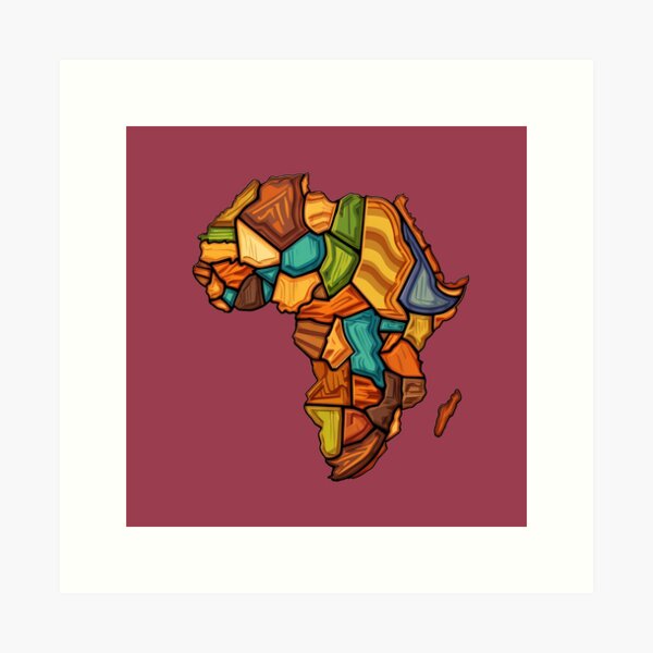 African Continent Art Prints for Sale