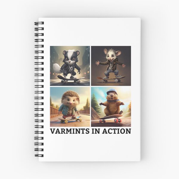 Item preview, Varmints In Action - Skateboarding designed and sold by earthpartner.