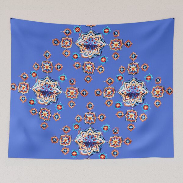 Item preview, Colorful god's eye mexican huichol wixarika woven string art boho chic decoration designed and sold by T-Mex.