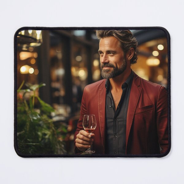 Item preview, Sommelier Showcasing Wine for Upscale Restaurant designed and sold by TheBrainArt.