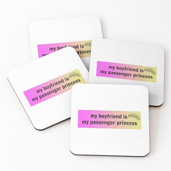 Item preview, Pegatina para parachoques con la frase Mi novio es mi princesa pasajera designed and sold by kmdesigns17.