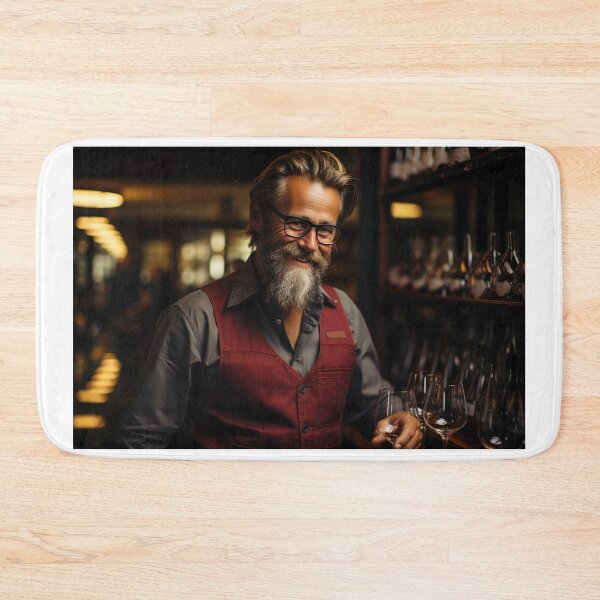 Item preview, Sommelier Manager Showcasing Wine for Upscale Restaurant designed and sold by TheBrainArt.