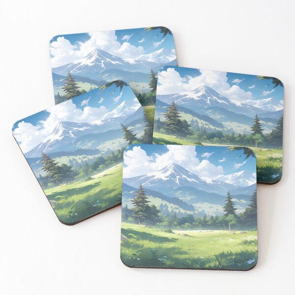 Item preview, Natural Escape: Snowy Mountain Landscape and Serene Forest designed and sold by Wylveragon.