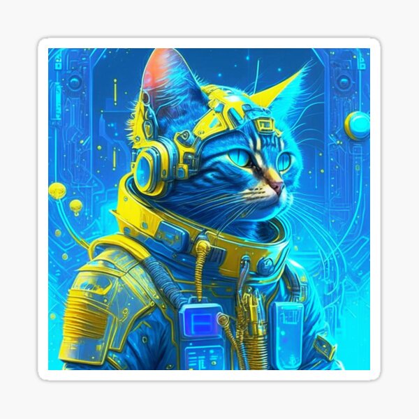 Item preview, Cat astronaut. designed and sold by Natalia-Vlad.