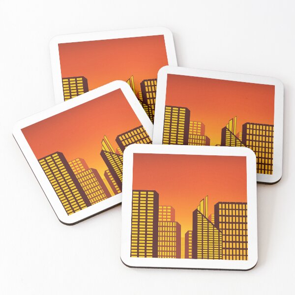 Item preview, Orange Cityscape designed and sold by ALEXAandCO.