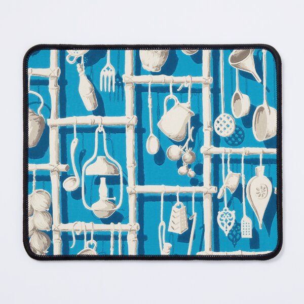 Item preview, Blue Pattern Cooking Utensils Art designed and sold by lalatrash.