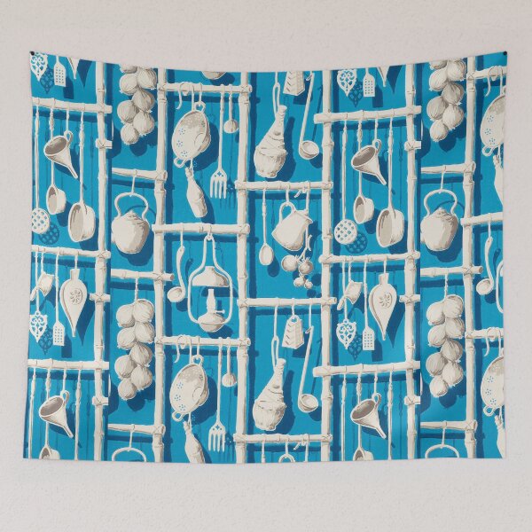 Item preview, Blue Pattern Cooking Utensils Art designed and sold by lalatrash.