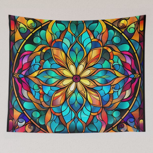Item preview, Indian Silk Textile Pattern I: Celebrates Music, Mythology and Festivals with Celestial Colors and Intertwined Shapes. designed and sold by InsaneLEDP.