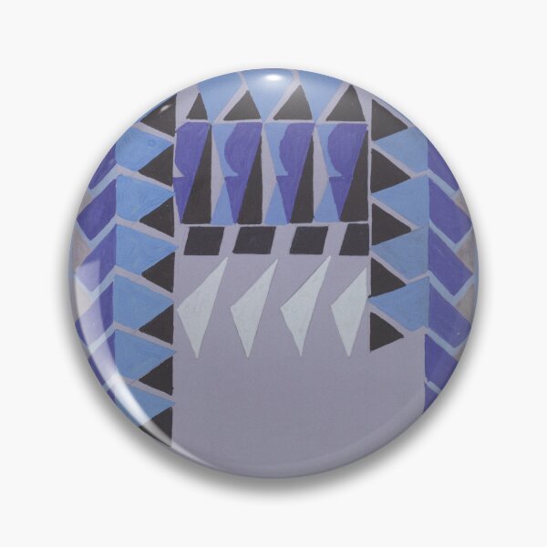 Item preview, Abstract Art Triangle Blue Tribal designed and sold by lalatrash.