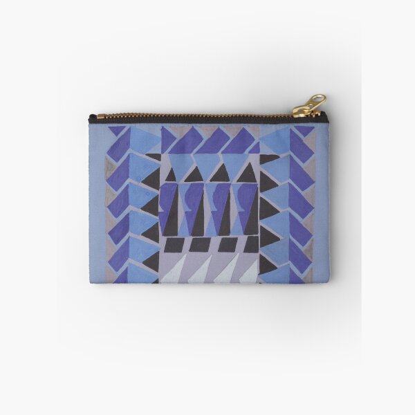 Item preview, Abstract Art Triangle Blue Tribal designed and sold by lalatrash.