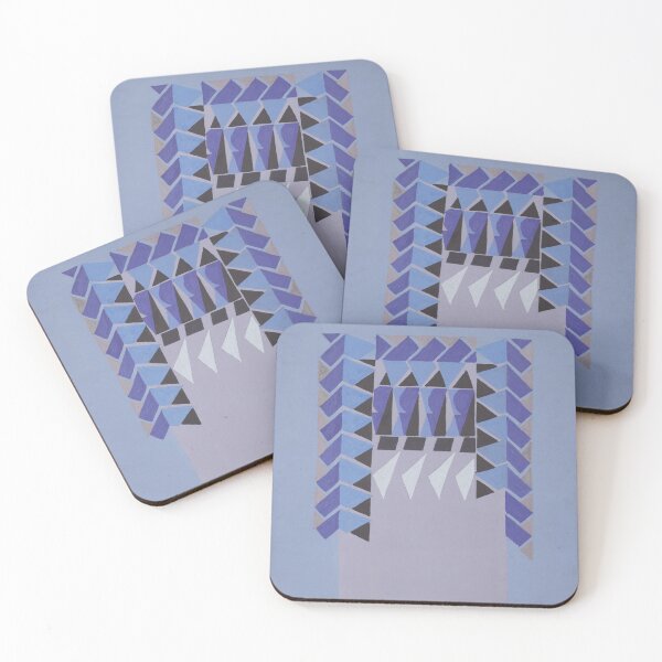 Item preview, Abstract Art Triangle Blue Tribal designed and sold by lalatrash.