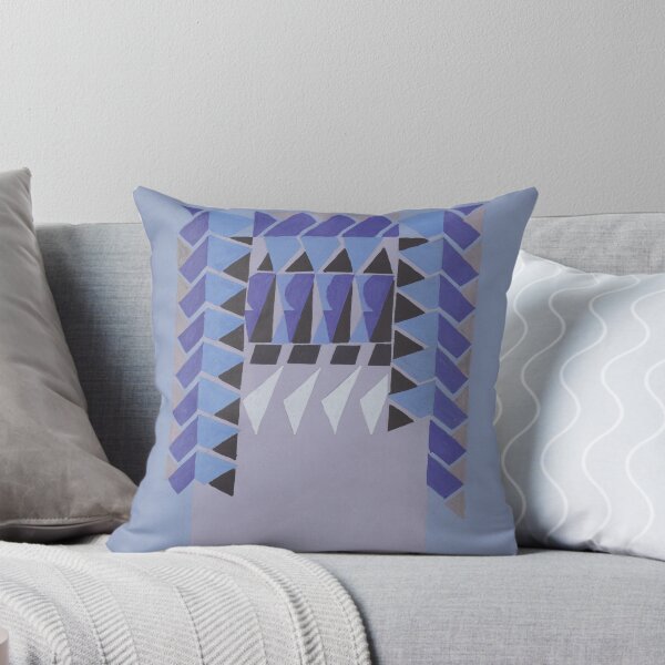 Item preview, Abstract Art Triangle Blue Tribal designed and sold by lalatrash.