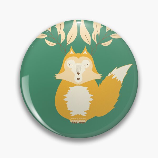 Item preview, Meditating Zen Cute Fox Forest Style Cartoon designed and sold by LeakAPeak.