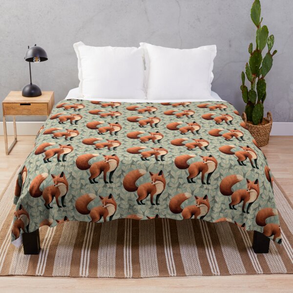Item preview, Playful fox in the forest designed and sold by Leah Amir.