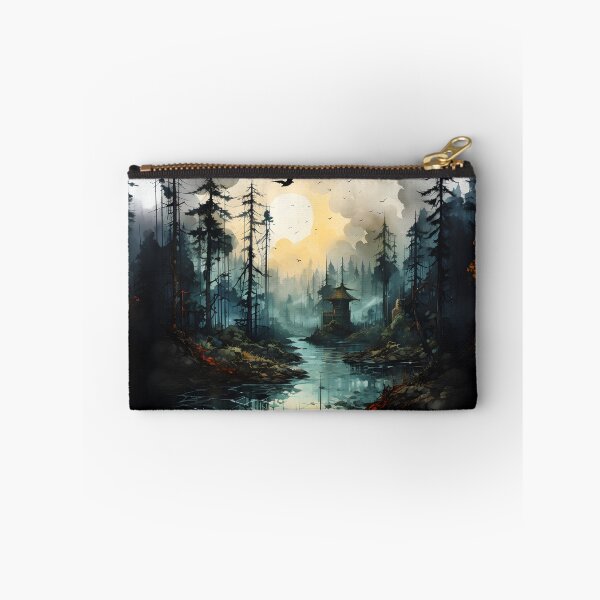Item preview, Misty Forest Landscape Ink Paint 2 designed and sold by Maxouniverse.