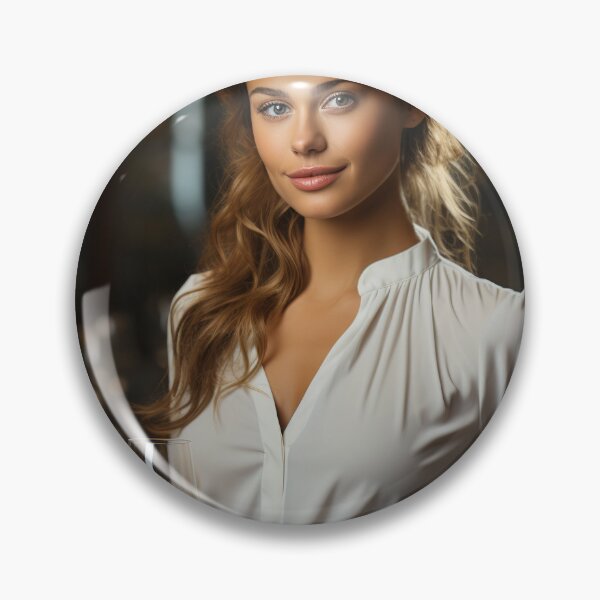 Item preview, Lady Sommelier Recommending Wine for Upscale Restaurant designed and sold by TheBrainArt.