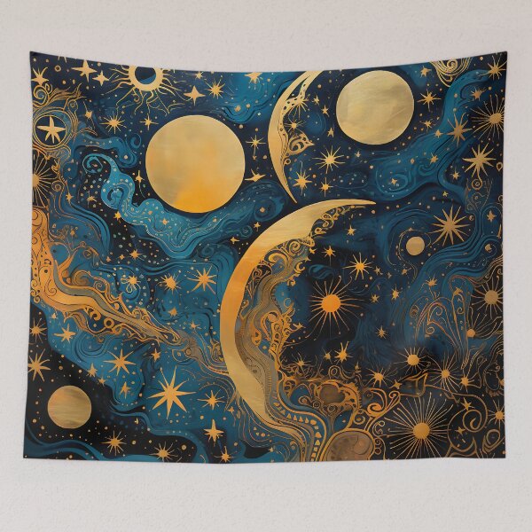 Item preview, Indian Silk Textile Pattern VI: Celebrates Music, Mythology and Festivals with Celestial Colors and Intertwined Shapes. designed and sold by InsaneLEDP.