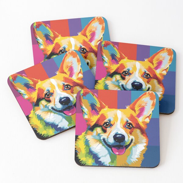 Item preview, A Pop Art Portrait Celebrating Pembroke Welsh Corgi designed and sold by lesvalises.