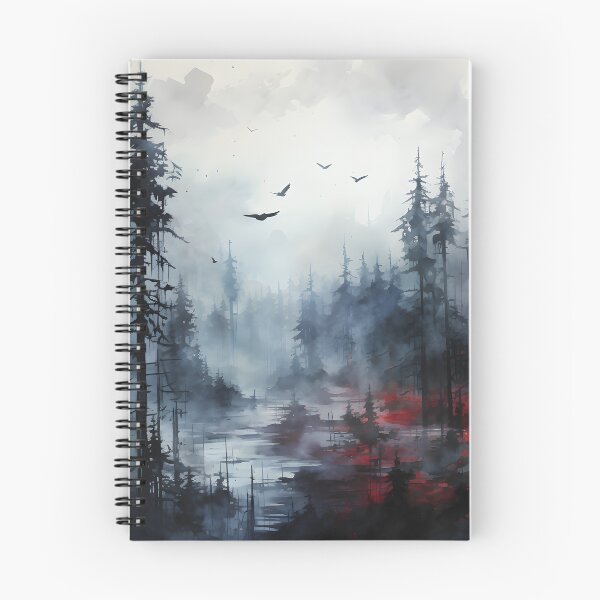 Item preview, Misty Forest Landscape Ink Paint 3 designed and sold by Maxouniverse.