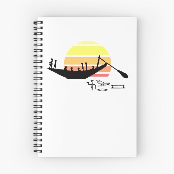 Item preview, Egyptian Boat, Sunset and Hieroglyphs for Sea designed and sold by BReinbold.