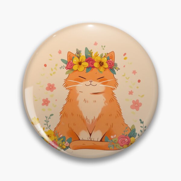 Item preview, Gato zen en flor designed and sold by thoruart.