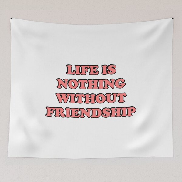 Item preview, Cicero quote on friends  - Life is nothing without friendship  designed and sold by Inspirationmotivation.