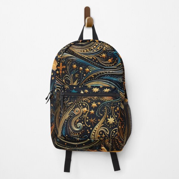 Item preview, Indian Silk Textile Pattern X: Celebrates Music, Mythology and Festivals with Celestial Colors and Intertwined Shapes. designed and sold by InsaneLEDP.