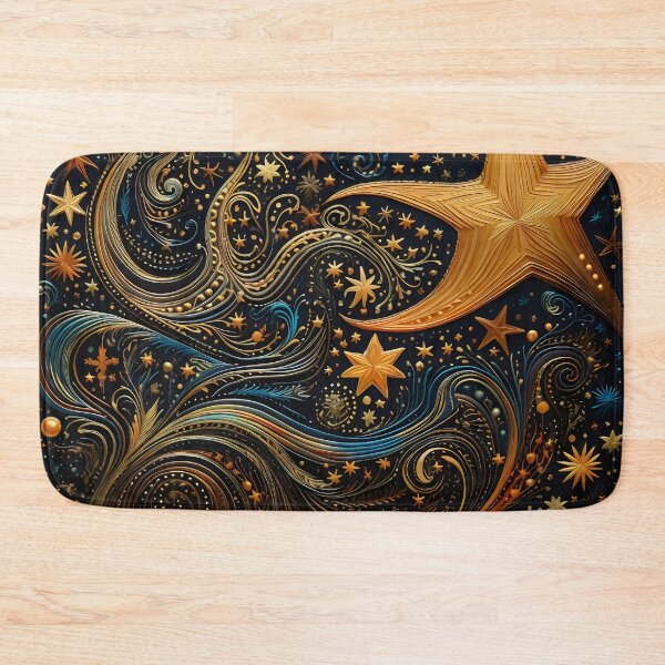Item preview, Indian Silk Textile Pattern X: Celebrates Music, Mythology and Festivals with Celestial Colors and Intertwined Shapes. designed and sold by InsaneLEDP.