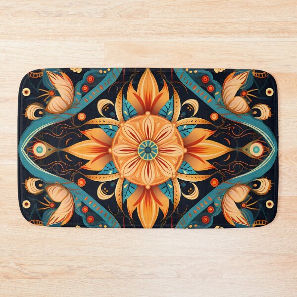 Item preview, Indian Silk Textile Pattern XI: Celebrates Music, Mythology and Festivals with Celestial Colors and Intertwined Shapes. designed and sold by InsaneLEDP.