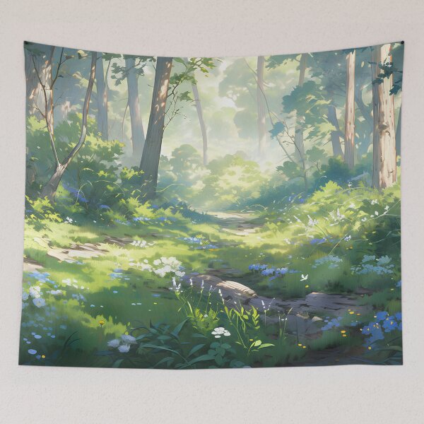 Item preview, Emerald Forest: An Ode to Nature in a Hyper-Realistic Painting designed and sold by Wylveragon.