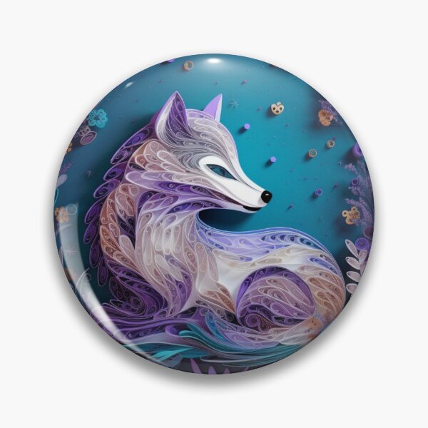 Item preview, Cute fox with floral ornament on blue background. Vector illustration. designed and sold by aiphotosart.