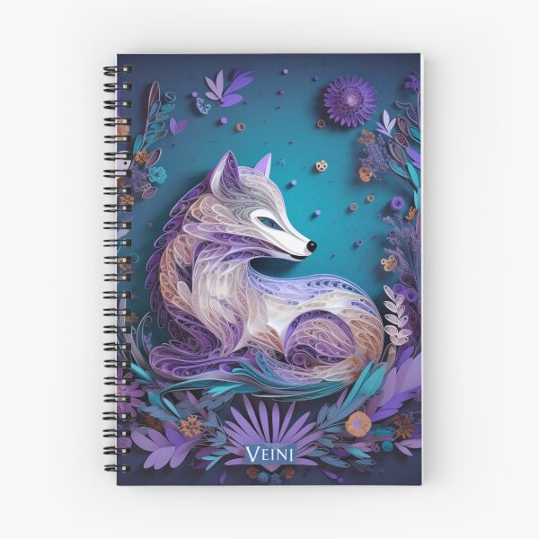 Item preview, Cute fox with floral ornament on blue background. Vector illustration. designed and sold by aiphotosart.