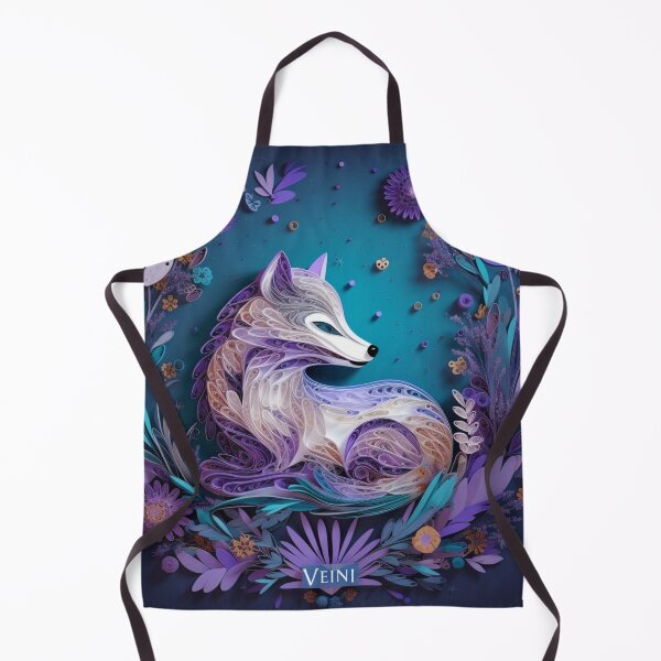 Item preview, Cute fox with floral ornament on blue background. Vector illustration. designed and sold by aiphotosart.