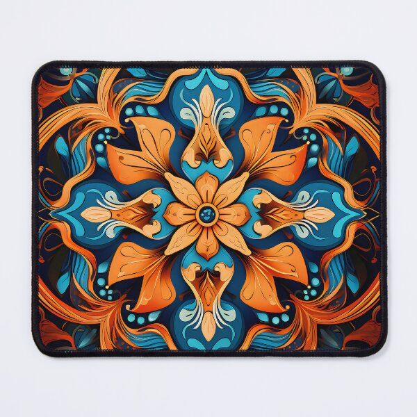 Item preview, Indian Silk Textile Pattern XII: Celebrates Music, Mythology and Festivals with Celestial Colors and Intertwined Shapes. designed and sold by InsaneLEDP.