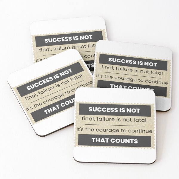 Item preview, success is not final, failure is not fatal it's the courage to continue that counts designed and sold by klauswonders.